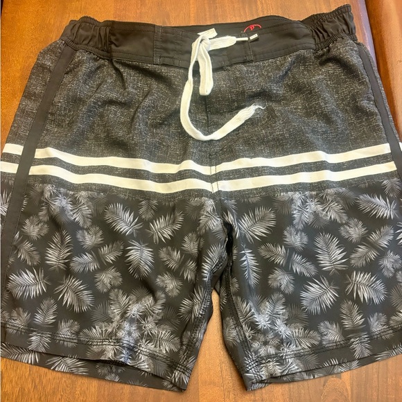 Men’s Black and Grey Lined bathing suit - size S - Picture 2 of 4